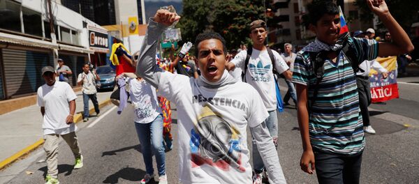 La marcha de los opositores en Caracas, Venezuela - Sputnik Mundo