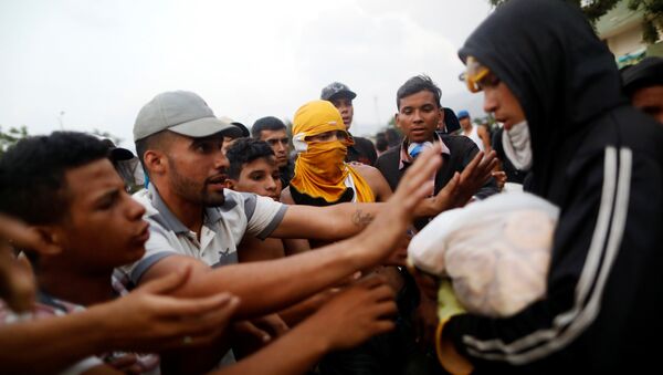 Opositores venezolanos en Cúcuta, Colombia - Sputnik Mundo