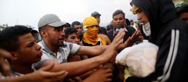 Opositores venezolanos en Cúcuta, Colombia - Sputnik Mundo