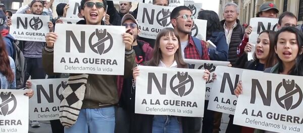 Protesta en Colombia contra la Cumbre de Lima sobre Venezuela - Sputnik Mundo