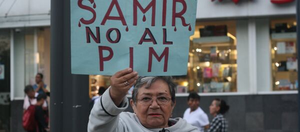 Marcha en Ciudad de México por Samir Flores, activista contra el Proyecto Integral Morelos asesinado a mediados de febrero. - Sputnik Mundo