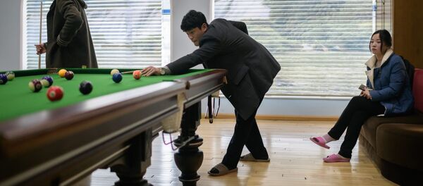 Una sala de billar en Pyongyang Una sala de billar en Pyongyang - Sputnik Mundo