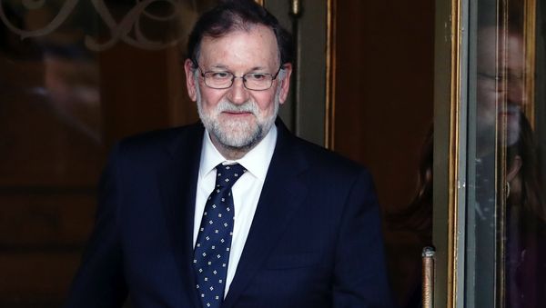 El expresidente del Gobierno español, Mariano Rajoy El expresidente del Gobierno español, Mariano Rajoy - Sputnik Mundo