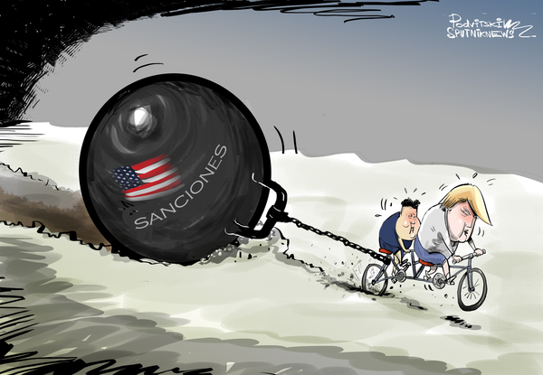 Las sanciones, ¿una carga pesada para el avance de la cumbre Trump-Kim? - Sputnik Mundo