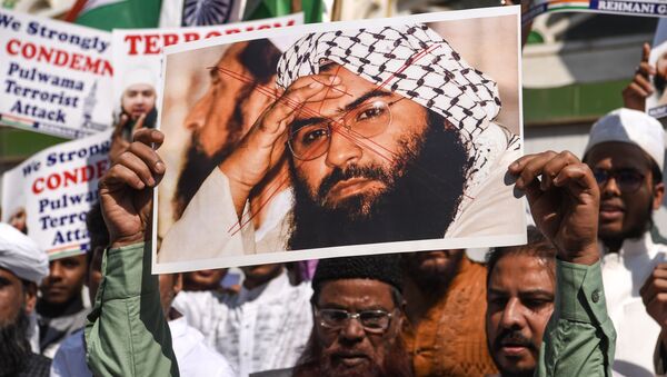La foto de Masood Azhar, el cabecilla del grupo terrorista Jaish-e-Mohammed (JeM) La foto de Masood Azhar, el cabecilla del grupo terrorista Jaish-e-Mohammed (JeM) - Sputnik Mundo