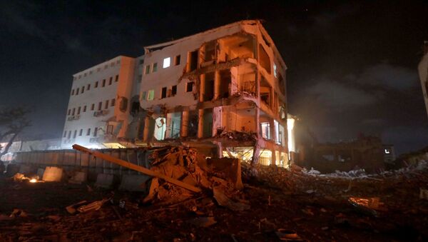 El lugar del atentado en la capital de Somalia, Mogadiscio - Sputnik Mundo