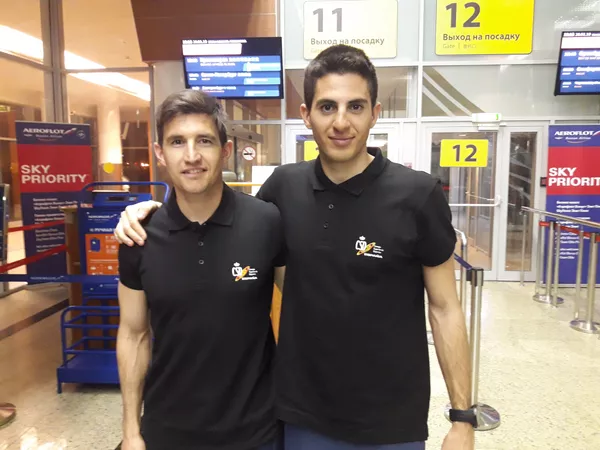Martí Vigo (d) con Jesús Pérez Martí Vigo (d) con Jesús Pérez - Sputnik Mundo