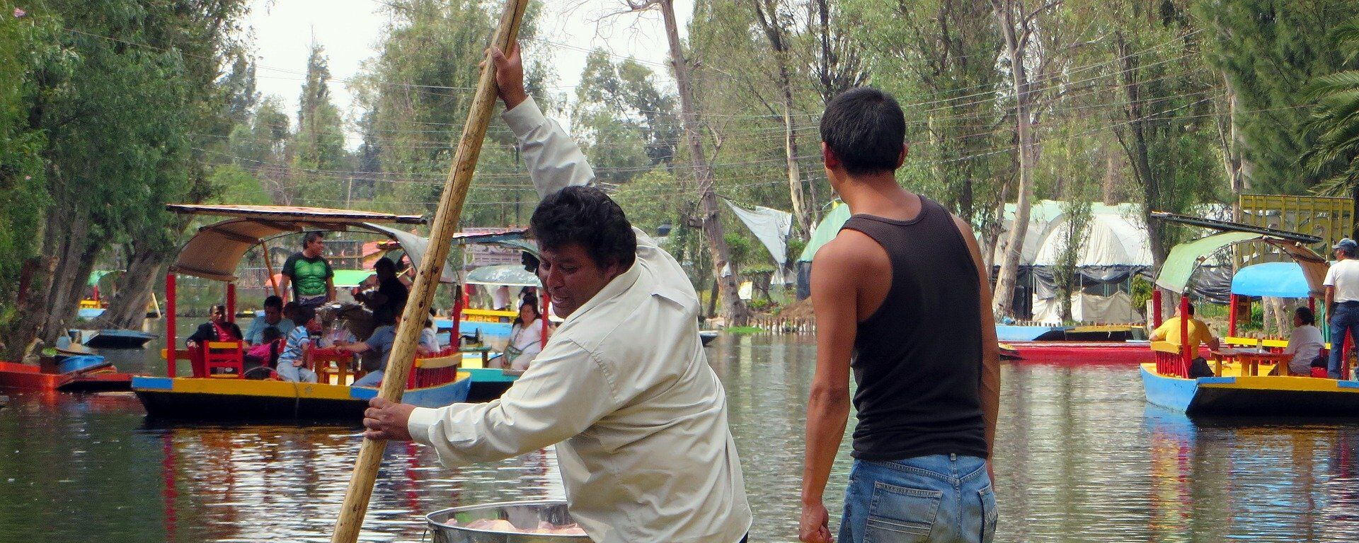 Lanchas en Xochimilco, Ciudad de México - Sputnik Mundo, 1920, 01.03.2019