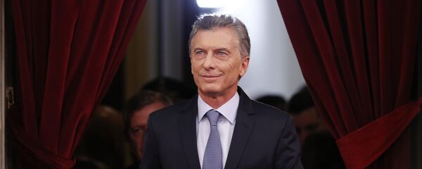 Mauricio Macri, presidente de Argentina durante la apertura del 137 período de sesiones ordinarias del Congreso - Sputnik Mundo