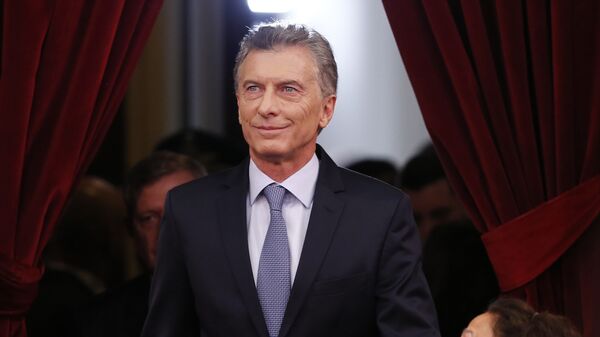 Mauricio Macri, presidente de Argentina durante la apertura del 137 período de sesiones ordinarias del Congreso - Sputnik Mundo