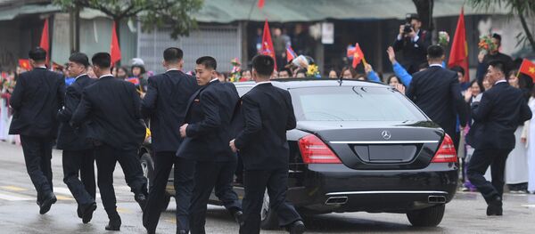 Los guardaespaldas de Kim Jong-un Los guardaespaldas de Kim Jong-un - Sputnik Mundo