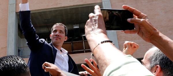 Juan Guaidó, el diputado opositor vnezolano, arriba a Caracas - Sputnik Mundo