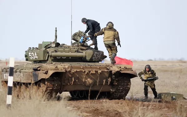 Biatlón de tanques en la región rusa de Volgogrado Biatlón de tanques en la región rusa de Volgogrado - Sputnik Mundo