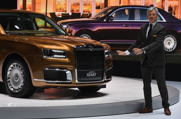 Aurus Senat en el Salón del Automóvil de Ginebra - Sputnik Mundo