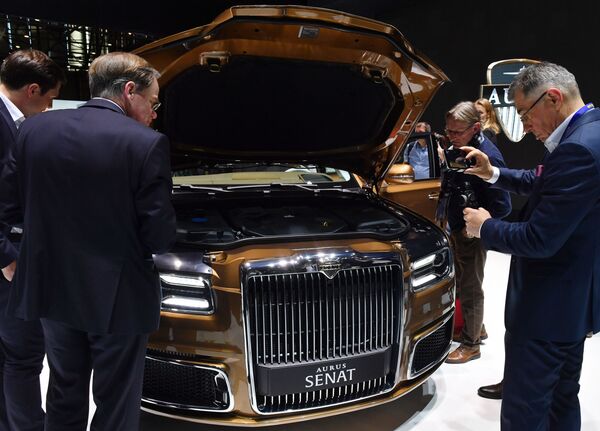 Aurus Senat en el Salón del Automóvil de Ginebra - Sputnik Mundo