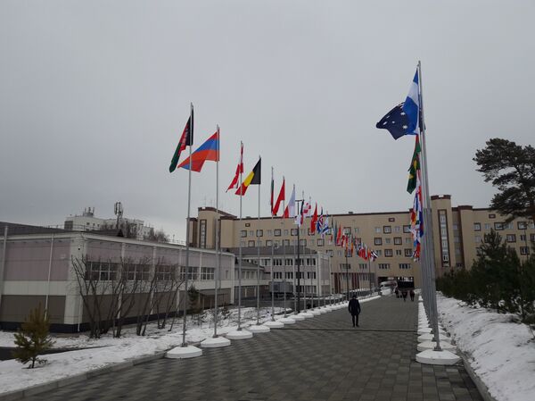 Las banderas de los países presentes en la Universiada de Krasnoyarsk - Sputnik Mundo