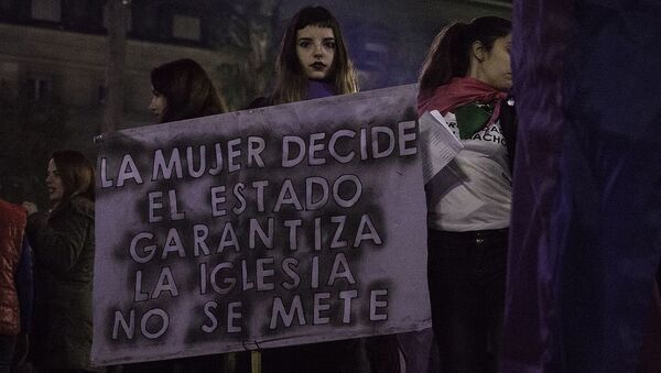 Marcha Ni Una Menos en Buenos Aires 2017 - Sputnik Mundo