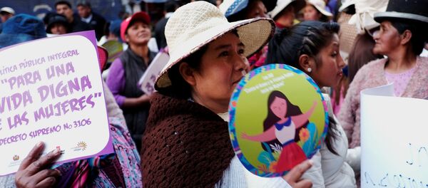 Día Internacional de la Mujer en Bolivia - Sputnik Mundo