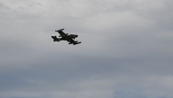 Un avión militar A-37B (Archivo) - Sputnik Mundo