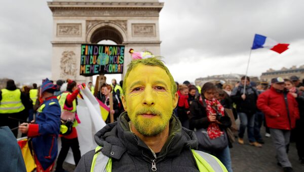 Las protestas de los 'chalecos amarillos' en Francia - Sputnik Mundo