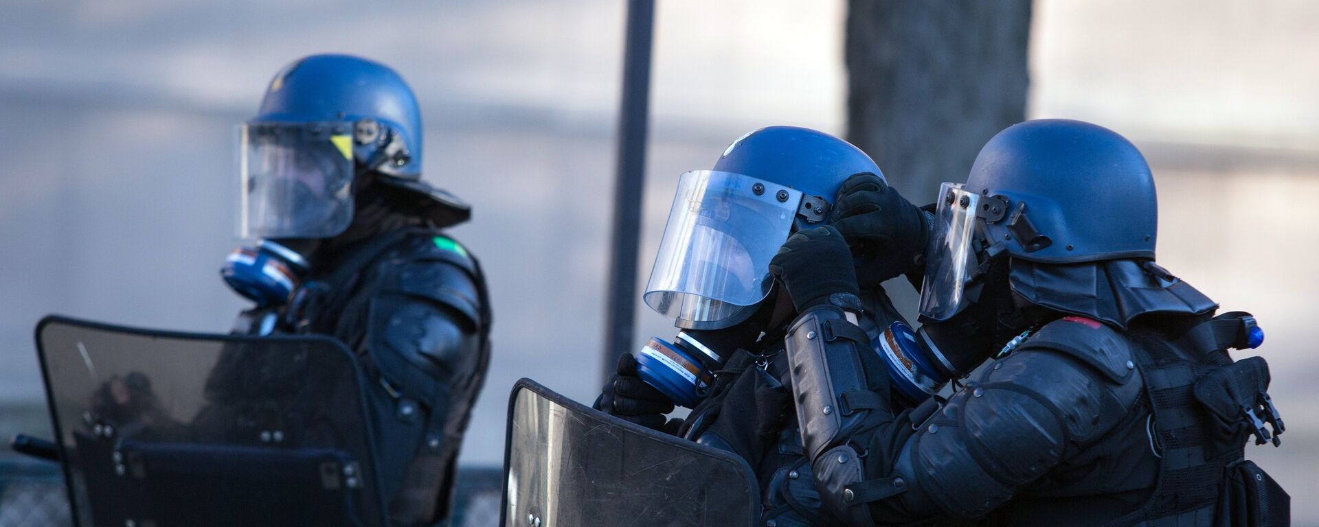 Policía durante las protestas en Francia - Sputnik Mundo, 1920, 04.03.2023