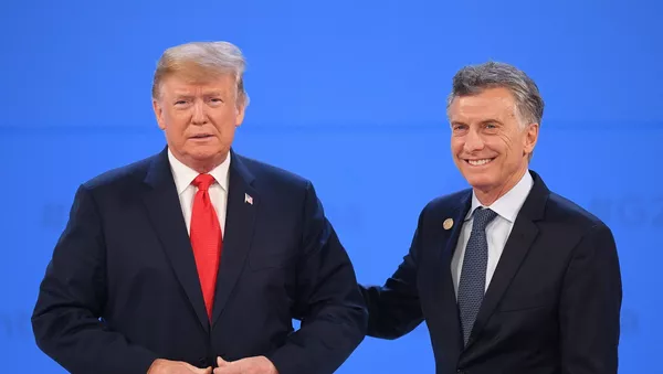 Donald Trump, presidente de EEUU, y Mauricio Macri, presidente de Argentina