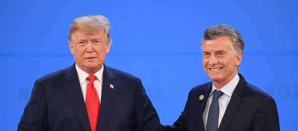 Donald Trump, presidente de EEUU, y Mauricio Macri, presidente de Argentina - Sputnik Mundo