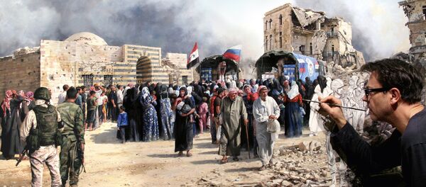 Augusto Ferrer-Dalmau, el pintor español que plasma la guerra en Siria en su cuadro - Sputnik Mundo