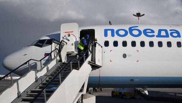 Un avión de la aerolínea rusa de low cost Pobeda - Sputnik Mundo