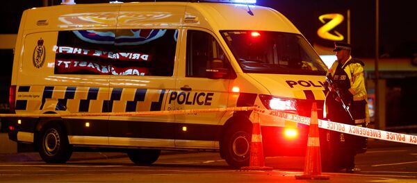 Policía en el lugar del tiroteo registrado en Christchurch, Nueva Zelanda. - Sputnik Mundo