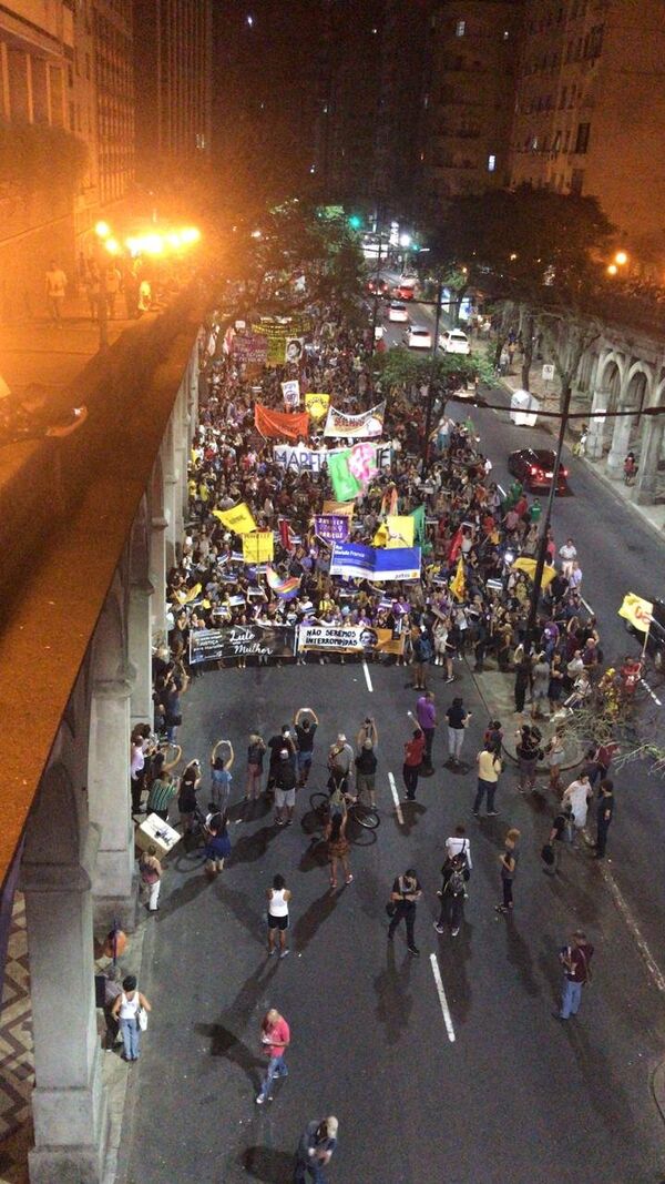 Un acto en memoria de Marielle Franco en Brasil - Sputnik Mundo