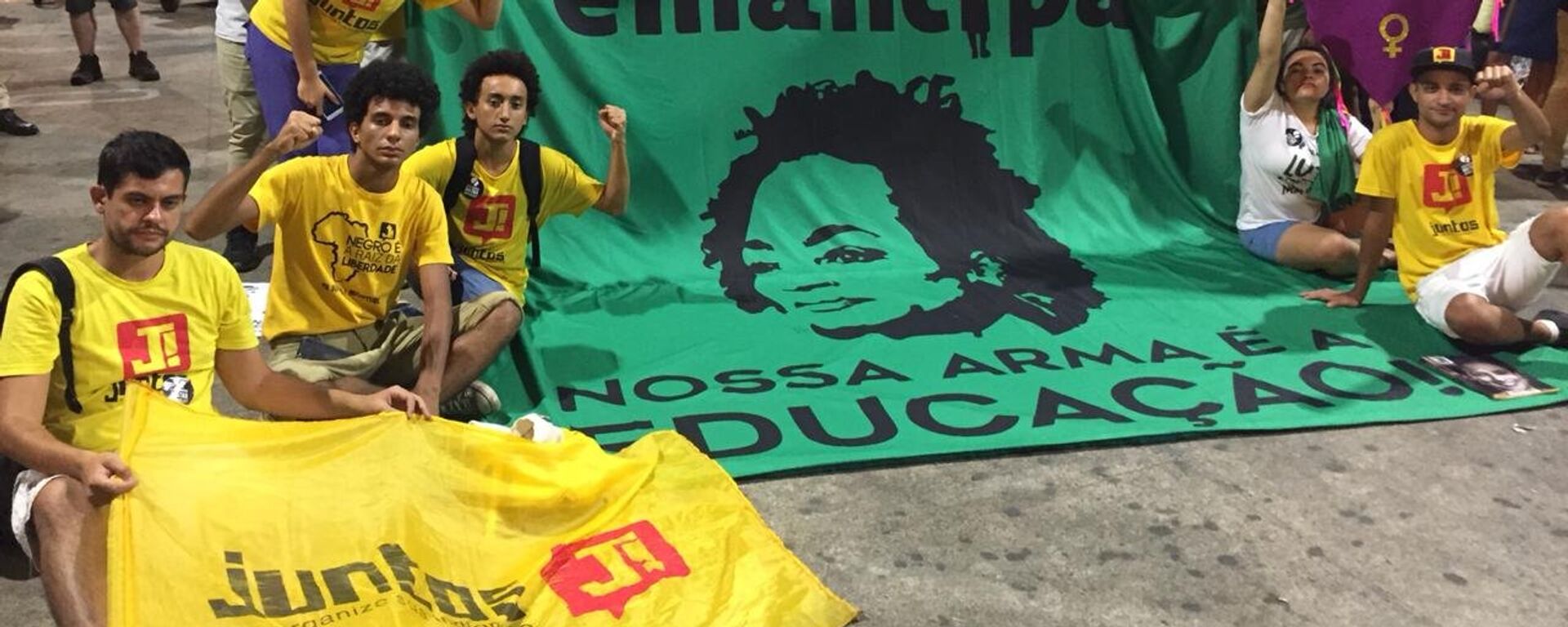 Un acto en memoria de Marielle Franco en Brasil - Sputnik Mundo, 1920, 14.03.2022