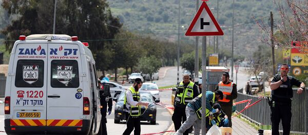 El lugar del ataque en Cisjordania - Sputnik Mundo