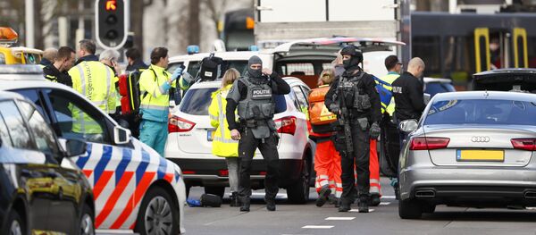 Lugar del tiroteo en la ciudad de Utrecht, Países Bajos Lugar del tiroteo en la ciudad de Utrecht, Países Bajos - Sputnik Mundo