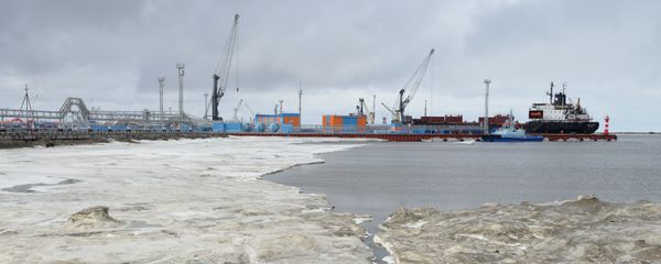 El puerto de Sabetta, en el Ártico, Rusia El puerto de Sabetta, en el Ártico, Rusia - Sputnik Mundo