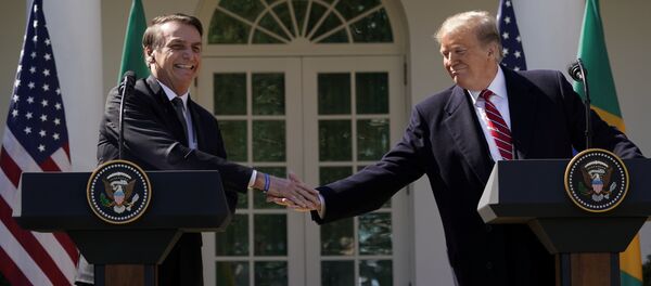 Presidente de Brasil, Jair Bolsonaro, y presidente de EEUU, Donald Trump - Sputnik Mundo