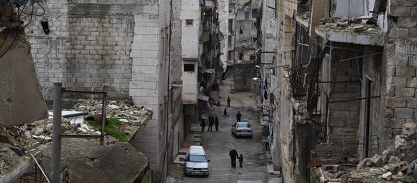 Una de las calles de Alepo - Sputnik Mundo
