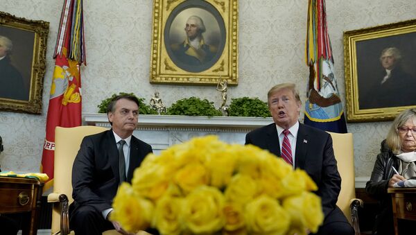 Presidente de Brasil, Jair Bolsonaro, y presidente de EEUU, Donald Trump - Sputnik Mundo