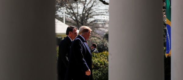 Presidente de Brasil, Jair Bolsonaro, y presidente de EEUU, Donald Trump - Sputnik Mundo
