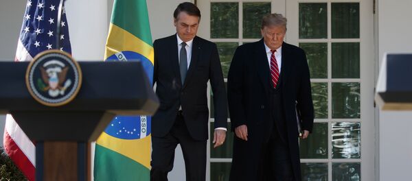 El presidente de Brasil, Jair Bolsonaro, y el presidente de EEUU, Donald Trump (archivo) El presidente de Brasil, Jair Bolsonaro, y el presidente de EEUU, Donald Trump (archivo) - Sputnik Mundo