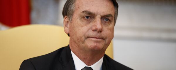 El presidente de Brasil, Jair Bolsonaro, en la oficina oval de la Casa Blanca en Washington El presidente de Brasil, Jair Bolsonaro, en la oficina oval de la Casa Blanca en Washington - Sputnik Mundo