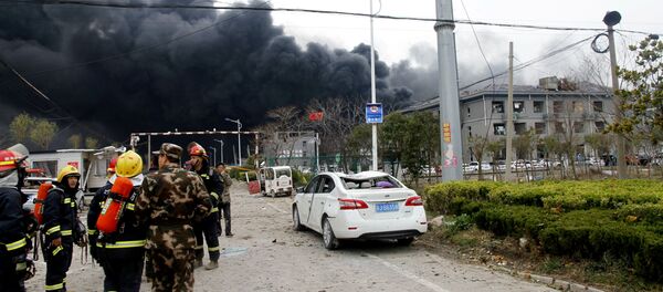 Explosión en una planta química en la provincia de Jiangsu - Sputnik Mundo