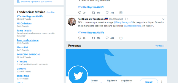 Tendencias en Twitter en México - Sputnik Mundo