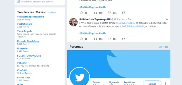 Tendencias en Twitter en México Tendencias en Twitter en México - Sputnik Mundo