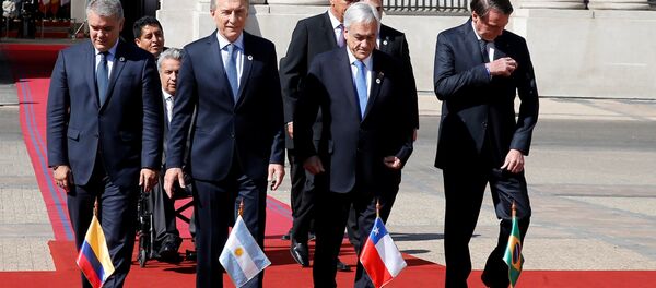 Participaneas de la primera cumbre de Prosur Participaneas de la primera cumbre de Prosur - Sputnik Mundo