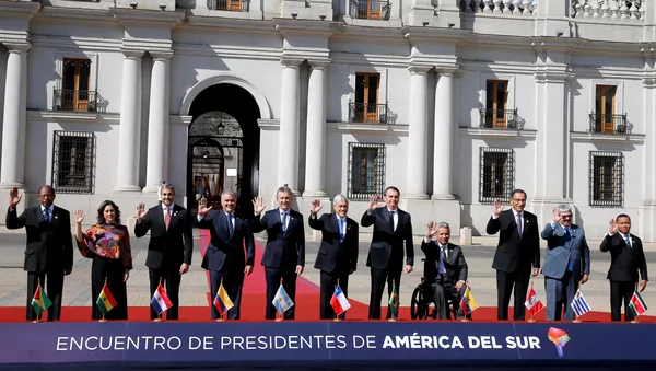 Presidentes se reunieron en Chile en la primera cumbre de Prosur.