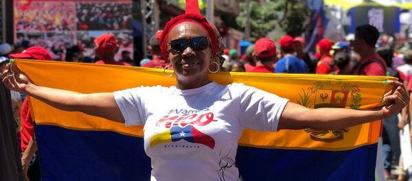 Una manifestación oficialista en Caracas - Sputnik Mundo