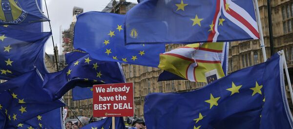 Protesta contra el Brexit - Sputnik Mundo