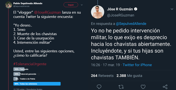 Respuesta de José R Guzmán al tweet de Sepulveda - Sputnik Mundo