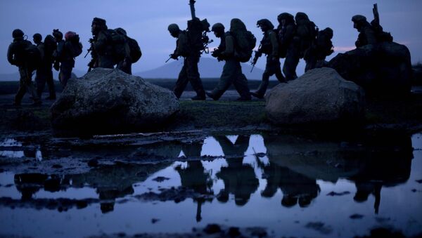 Soldados israelíes en los Altos del Golán (archivo) - Sputnik Mundo